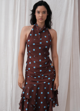 Blusa Paulina Puntos Café